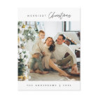Modern Minimalist, Merriest Christmas Family Photo