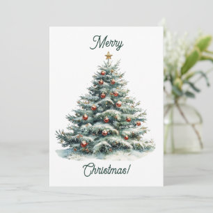 Modern Minimalist Merry Christmas Card