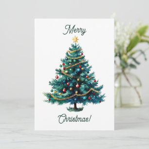 Modern Minimalist Merry Christmas Card