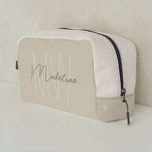Modern Minimalist Monogram Dopp Kit