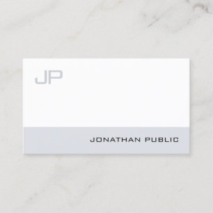 Modern Minimalist Monogram Elegant Design Trendy Business Card