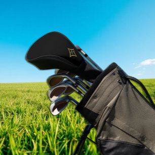 Modern Minimalist Monogram Golf Head Cover