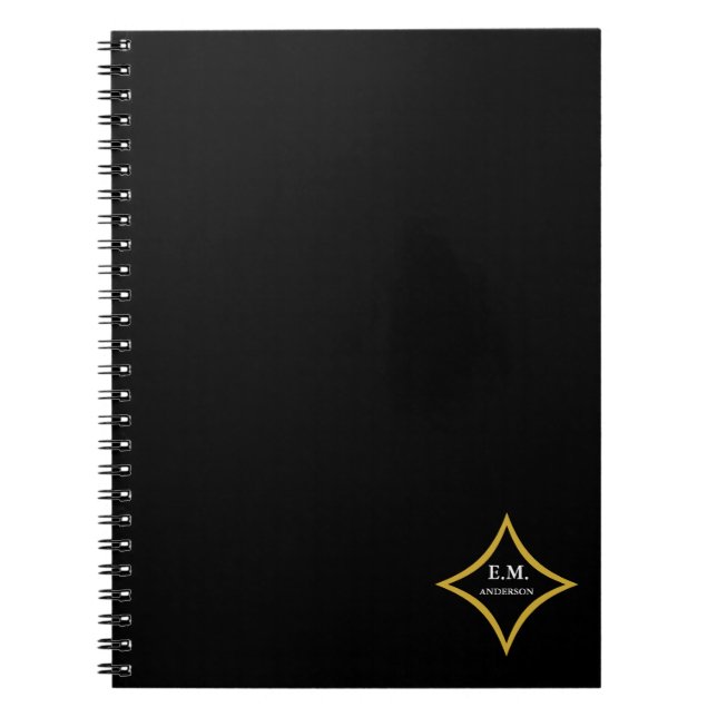 Modern Minimalist Monogram Notebook (Front)