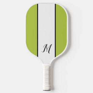 Modern Minimalist Monogrammed Initials Pickleball Paddle