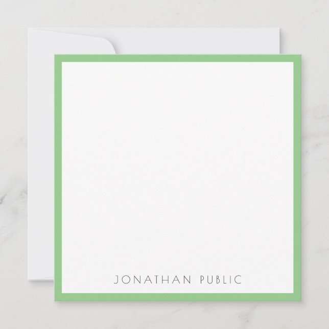 Modern Minimalist Monogrammed Template Elegant (Front)