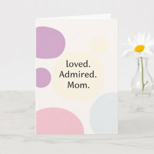 Modern Minimalist Mothers Day Card