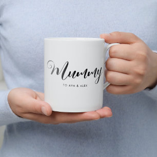 Modern Minimalist Mother's Day Handwritten Mommy Coffee Mug