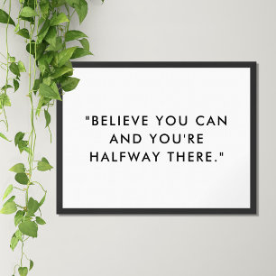 Modern Minimalist Motivational Quote Poster