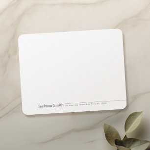 Modern Minimalist Name Personalised Stationery Card