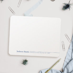 Modern Minimalist Name Personalised Stationery Not Card