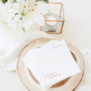 Modern Minimalist Napkins for Wedding Reception