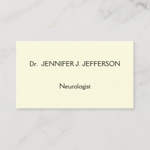 Modern & Minimalist Neurologist Business Card