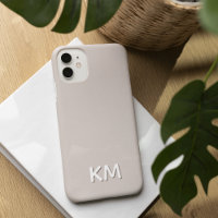 Modern Minimalist Neutral Monogram