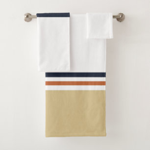Modern Minimalist New Season Stripes Bath Towel Set