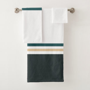 Modern Minimalist New Season Stripes Bath Towel Set