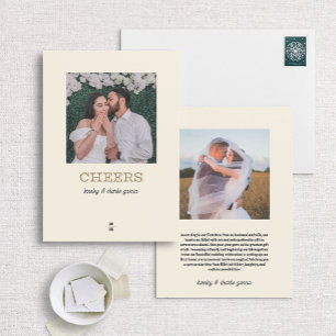 Modern Minimalist New Year’s Photo Card