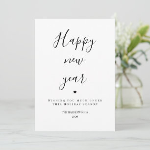 Modern & Minimalist NYE Invite Happy New Year