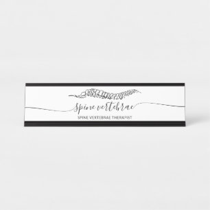 Modern Minimalist Orthopaedic doctor Massage Desk Name Plate