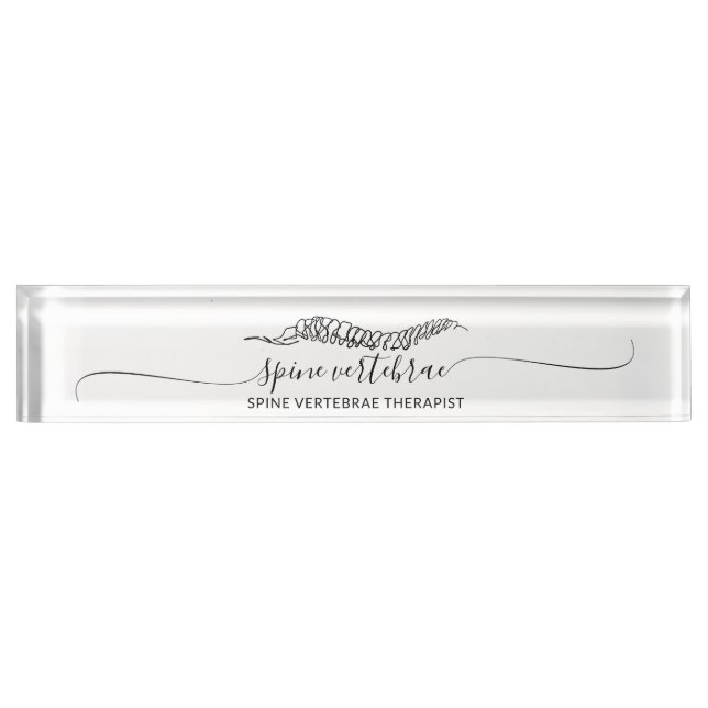 Modern Minimalist Orthopedic student Nameplate (Front)