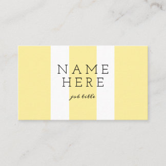 Modern Minimalist Pastel Mustard Business Cards