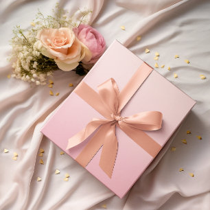 Modern Minimalist Pastel Pink Gradient Wrapping Paper