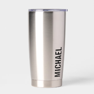 Modern Minimalist Personalised Name Insulated Tumbler