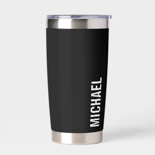 Modern Minimalist Personalised Name Insulated Tumbler