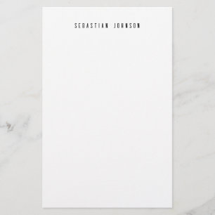 Modern Minimalist Personalised Name Stationery