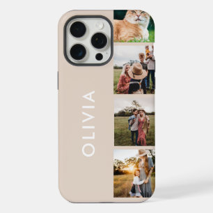 Modern Minimalist Personalised Photo Collage iPhone 15 Pro Max Case