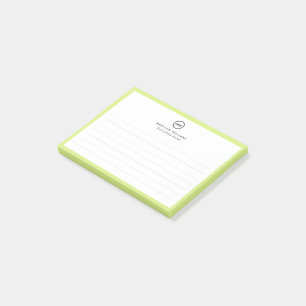 Modern Minimalist Personalised Stationery Post-it Notes