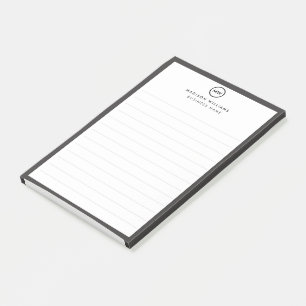 Modern Minimalist Personalised Stationery Post-it Notes