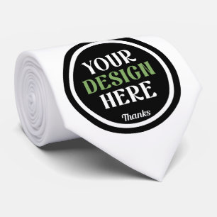 Modern Minimalist Personalised Wedding Event Tie