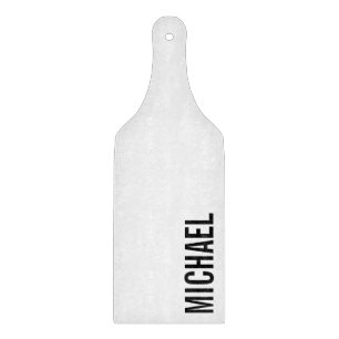 Modern Minimalist Personalized Name Cutting Board