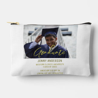 Modern Minimalist Photo and Script Accessory Pouch