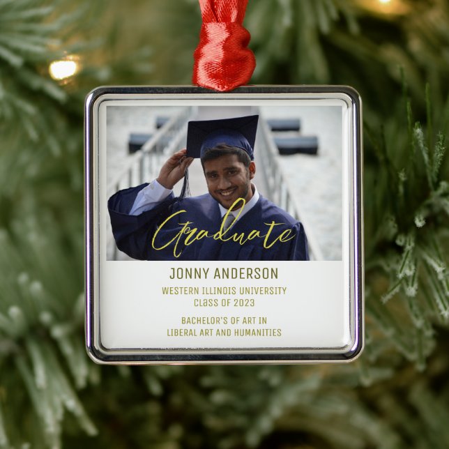 Modern Minimalist Photo and Script Metal Tree Decoration (Tree)