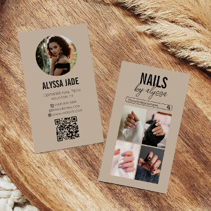 Modern Minimalist Photo Collage Instagram IG Business Card