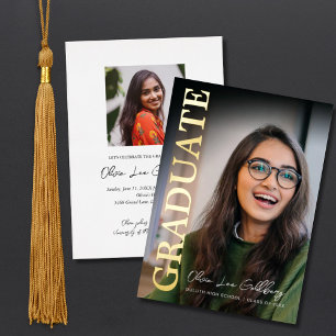 Modern Minimalist Photo Graduation