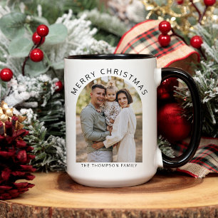 Modern Minimalist Photo Merry Christmas 2024 Coffee Mug