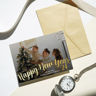 Modern Minimalist Photo New Year Real
