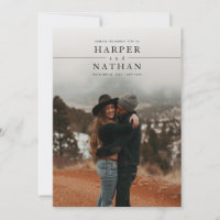 Modern Minimalist Photo QR Code Wedding