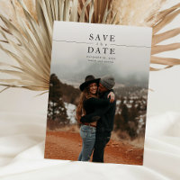 Modern Minimalist Photo QR Code Wedding