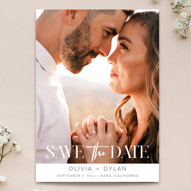 Modern Minimalist Photo Save The Date (Creator Uploaded)