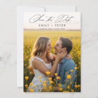 Modern Minimalist Photo Save the Date