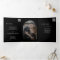 Modern minimalist photo wedding rsvp details black