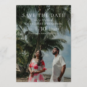 Modern Minimalist Photo Wedding Save the Date