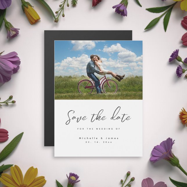 Modern Minimalist Photo Wedding Save The Date (Creator Uploaded)