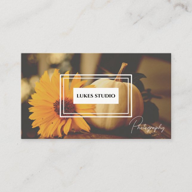 modern minimalist photography  business card (Front)