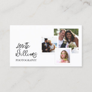 Modern minimalist photos photography  business card