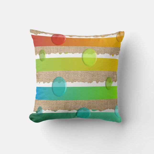 Modern Minimalist Pillow Jagged Edges (Front)