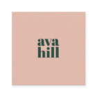 Modern minimalist pink and green professional logo